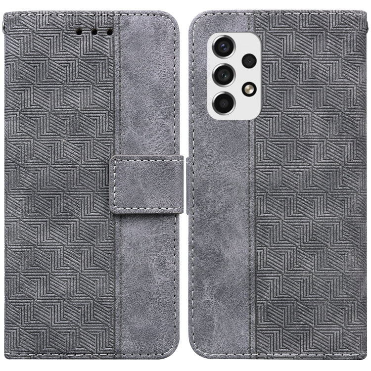Custodia per telefono in pelle goffrata geometrica, For Samsung Galaxy A33 5G, For Samsung Galaxy A40, For Samsung Galaxy A50 / A30s / A50s, For Samsung Galaxy A53 5G