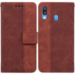 Custodia per telefono in pelle goffrata geometrica, For Samsung Galaxy A33 5G, For Samsung Galaxy A40, For Samsung Galaxy A50 / A30s / A50s, For Samsung Galaxy A53 5G