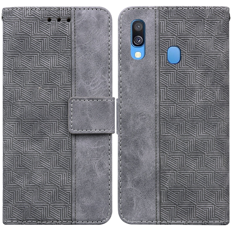 Custodia per telefono in pelle goffrata geometrica, For Samsung Galaxy A33 5G, For Samsung Galaxy A40, For Samsung Galaxy A50 / A30s / A50s, For Samsung Galaxy A53 5G