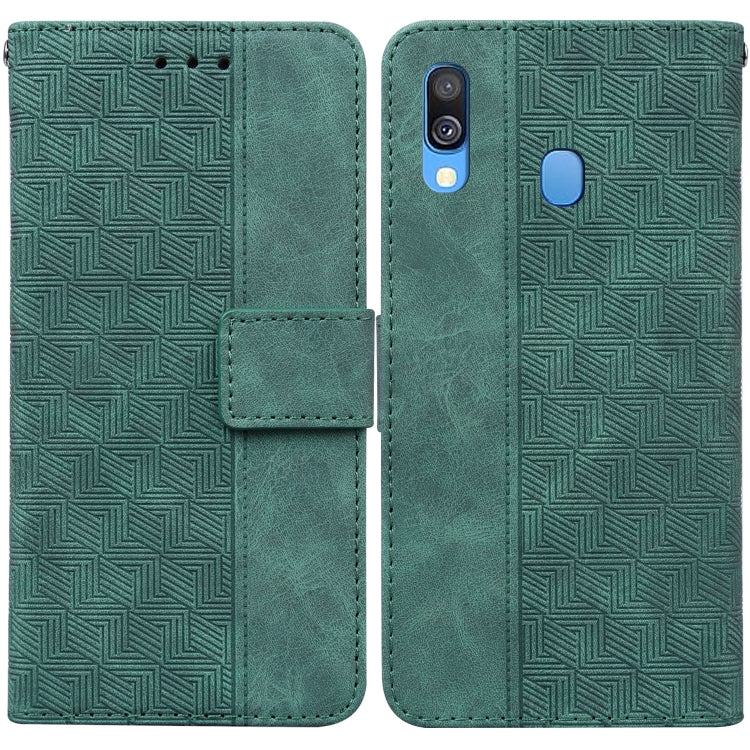 Custodia per telefono in pelle goffrata geometrica, For Samsung Galaxy A33 5G, For Samsung Galaxy A40, For Samsung Galaxy A50 / A30s / A50s, For Samsung Galaxy A53 5G