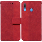 Custodia per telefono in pelle goffrata geometrica, For Samsung Galaxy A33 5G, For Samsung Galaxy A40, For Samsung Galaxy A50 / A30s / A50s, For Samsung Galaxy A53 5G