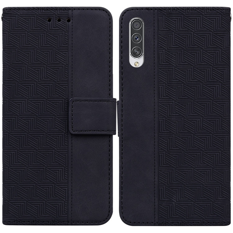 Custodia per telefono in pelle goffrata geometrica, For Samsung Galaxy A33 5G, For Samsung Galaxy A40, For Samsung Galaxy A50 / A30s / A50s, For Samsung Galaxy A53 5G
