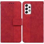 Custodia per telefono in pelle goffrata geometrica, For Samsung Galaxy A33 5G, For Samsung Galaxy A40, For Samsung Galaxy A50 / A30s / A50s, For Samsung Galaxy A53 5G