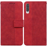 Custodia per telefono in pelle goffrata geometrica, For Samsung Galaxy A70 / A70s, For Samsung Galaxy A73 5G, For Samsung Galaxy M30s / M21, For Samsung Galaxy M52 5G