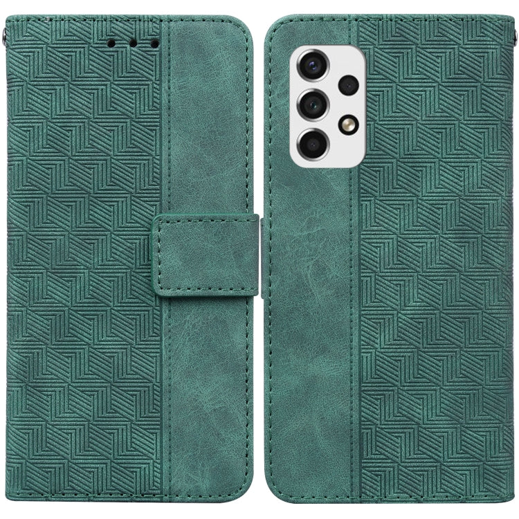 Custodia per telefono in pelle goffrata geometrica, For Samsung Galaxy A70 / A70s, For Samsung Galaxy A73 5G, For Samsung Galaxy M30s / M21, For Samsung Galaxy M52 5G