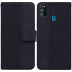 Custodia per telefono in pelle goffrata geometrica, For Samsung Galaxy A70 / A70s, For Samsung Galaxy A73 5G, For Samsung Galaxy M30s / M21, For Samsung Galaxy M52 5G