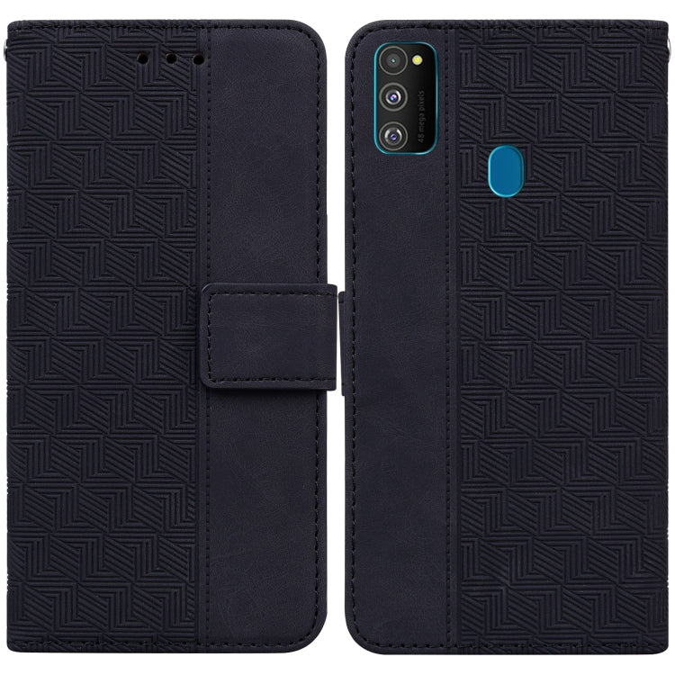 Custodia per telefono in pelle goffrata geometrica, For Samsung Galaxy A70 / A70s, For Samsung Galaxy A73 5G, For Samsung Galaxy M30s / M21, For Samsung Galaxy M52 5G