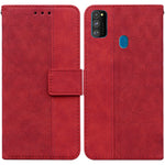 Custodia per telefono in pelle goffrata geometrica, For Samsung Galaxy A70 / A70s, For Samsung Galaxy A73 5G, For Samsung Galaxy M30s / M21, For Samsung Galaxy M52 5G