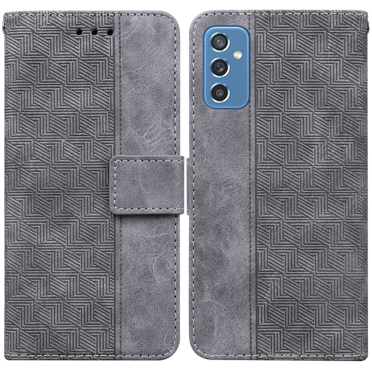 Custodia per telefono in pelle goffrata geometrica, For Samsung Galaxy A70 / A70s, For Samsung Galaxy A73 5G, For Samsung Galaxy M30s / M21, For Samsung Galaxy M52 5G