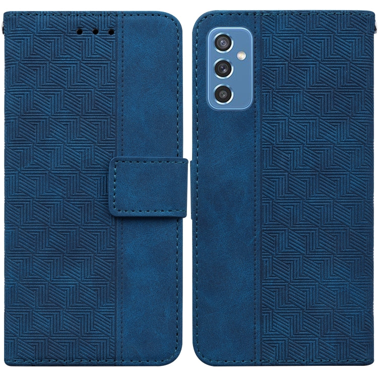 Custodia per telefono in pelle goffrata geometrica, For Samsung Galaxy A70 / A70s, For Samsung Galaxy A73 5G, For Samsung Galaxy M30s / M21, For Samsung Galaxy M52 5G