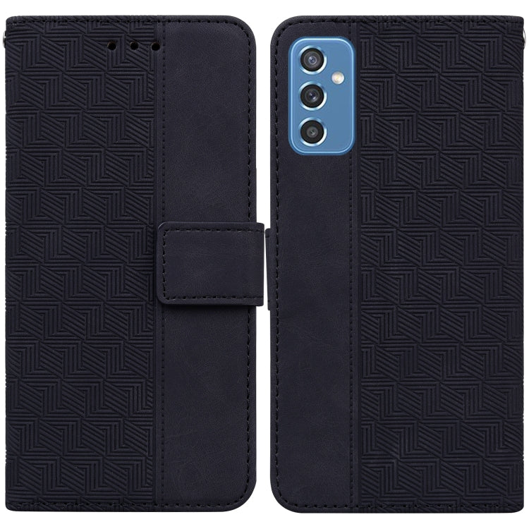Custodia per telefono in pelle goffrata geometrica, For Samsung Galaxy A70 / A70s, For Samsung Galaxy A73 5G, For Samsung Galaxy M30s / M21, For Samsung Galaxy M52 5G