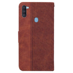 Custodia per telefono in pelle goffrata geometrica, For Samsung Galaxy A11 / M11 EU Version, For Samsung Galaxy A41, For Samsung Galaxy A02s 164.2mm US Version, For Samsung Galaxy A02s 166.5mm EU Version