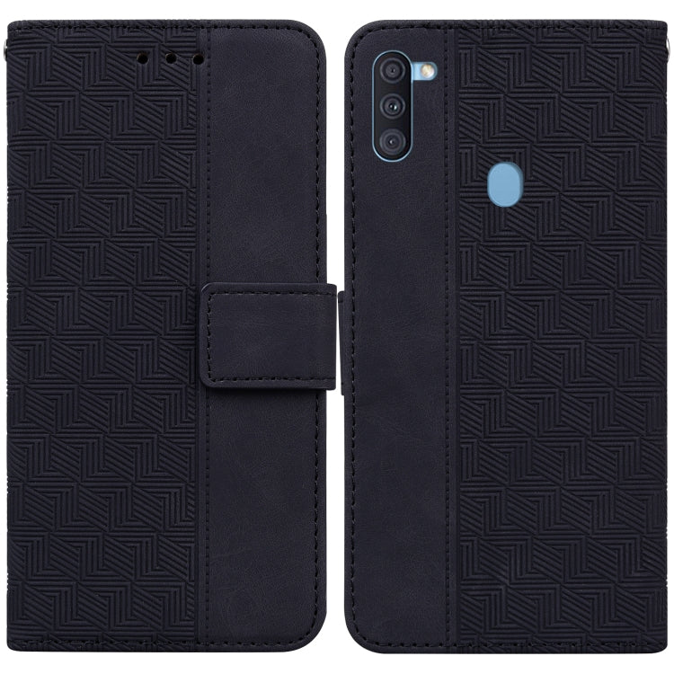 Custodia per telefono in pelle goffrata geometrica, For Samsung Galaxy A11 / M11 EU Version, For Samsung Galaxy A41, For Samsung Galaxy A02s 164.2mm US Version, For Samsung Galaxy A02s 166.5mm EU Version