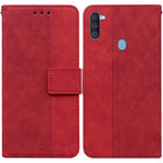 Custodia per telefono in pelle goffrata geometrica, For Samsung Galaxy A11 / M11 EU Version, For Samsung Galaxy A41, For Samsung Galaxy A02s 164.2mm US Version, For Samsung Galaxy A02s 166.5mm EU Version