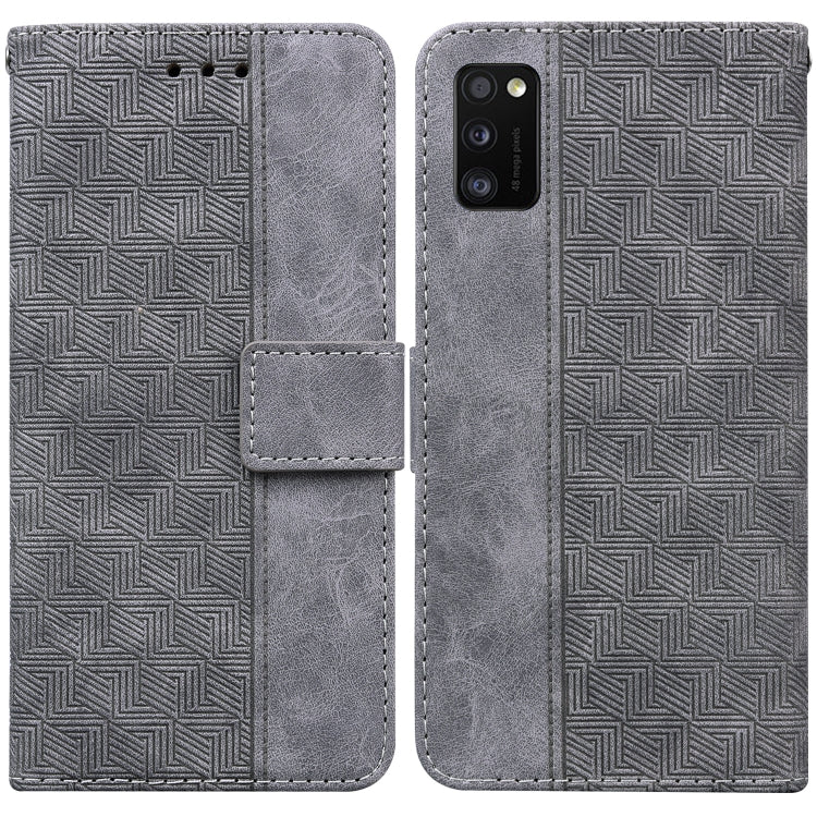 Custodia per telefono in pelle goffrata geometrica, For Samsung Galaxy A11 / M11 EU Version, For Samsung Galaxy A41, For Samsung Galaxy A02s 164.2mm US Version, For Samsung Galaxy A02s 166.5mm EU Version