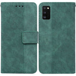 Custodia per telefono in pelle goffrata geometrica, For Samsung Galaxy A11 / M11 EU Version, For Samsung Galaxy A41, For Samsung Galaxy A02s 164.2mm US Version, For Samsung Galaxy A02s 166.5mm EU Version