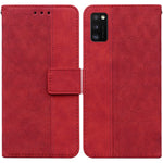Custodia per telefono in pelle goffrata geometrica, For Samsung Galaxy A11 / M11 EU Version, For Samsung Galaxy A41, For Samsung Galaxy A02s 164.2mm US Version, For Samsung Galaxy A02s 166.5mm EU Version