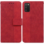 Custodia per telefono in pelle goffrata geometrica, For Samsung Galaxy A11 / M11 EU Version, For Samsung Galaxy A41, For Samsung Galaxy A02s 164.2mm US Version, For Samsung Galaxy A02s 166.5mm EU Version