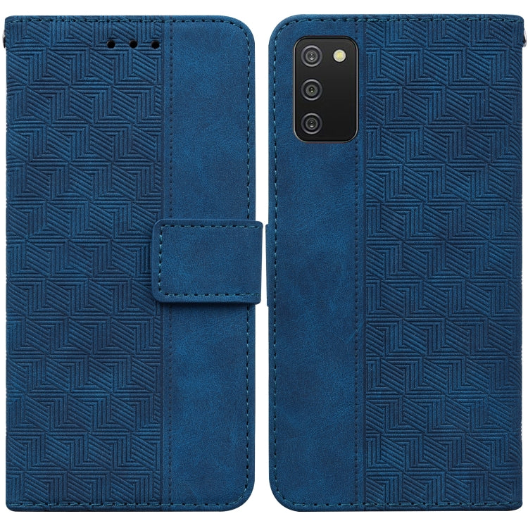 Custodia per telefono in pelle goffrata geometrica, For Samsung Galaxy A11 / M11 EU Version, For Samsung Galaxy A41, For Samsung Galaxy A02s 164.2mm US Version, For Samsung Galaxy A02s 166.5mm EU Version