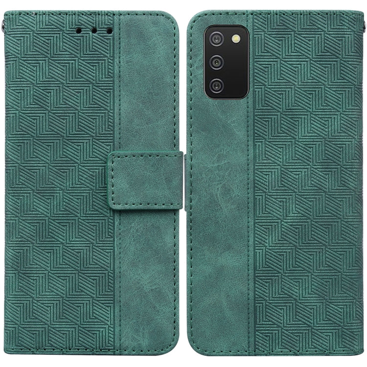 Custodia per telefono in pelle goffrata geometrica, For Samsung Galaxy A11 / M11 EU Version, For Samsung Galaxy A41, For Samsung Galaxy A02s 164.2mm US Version, For Samsung Galaxy A02s 166.5mm EU Version