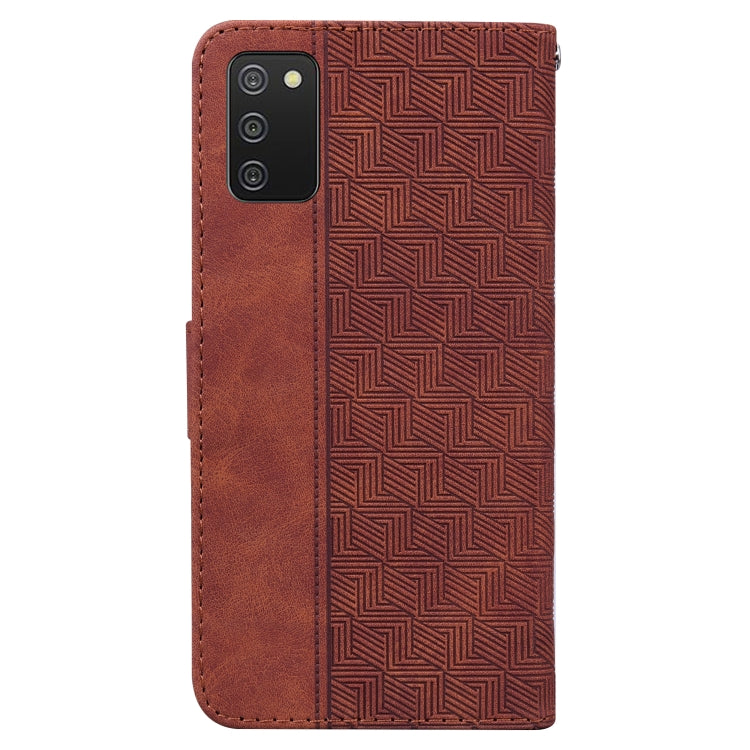 Custodia per telefono in pelle goffrata geometrica, For Samsung Galaxy A03s 164.2mm US Version, For Samsung Galaxy A03s 166.5mm EU Version, For Samsung Galaxy A13 5G, For Samsung Galaxy A23