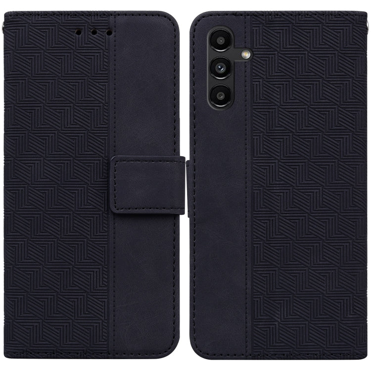 Custodia per telefono in pelle goffrata geometrica, For Samsung Galaxy A03s 164.2mm US Version, For Samsung Galaxy A03s 166.5mm EU Version, For Samsung Galaxy A13 5G, For Samsung Galaxy A23