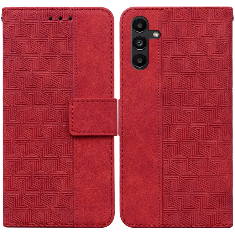 Custodia per telefono in pelle goffrata geometrica, For Samsung Galaxy A03s 164.2mm US Version, For Samsung Galaxy A03s 166.5mm EU Version, For Samsung Galaxy A13 5G, For Samsung Galaxy A23