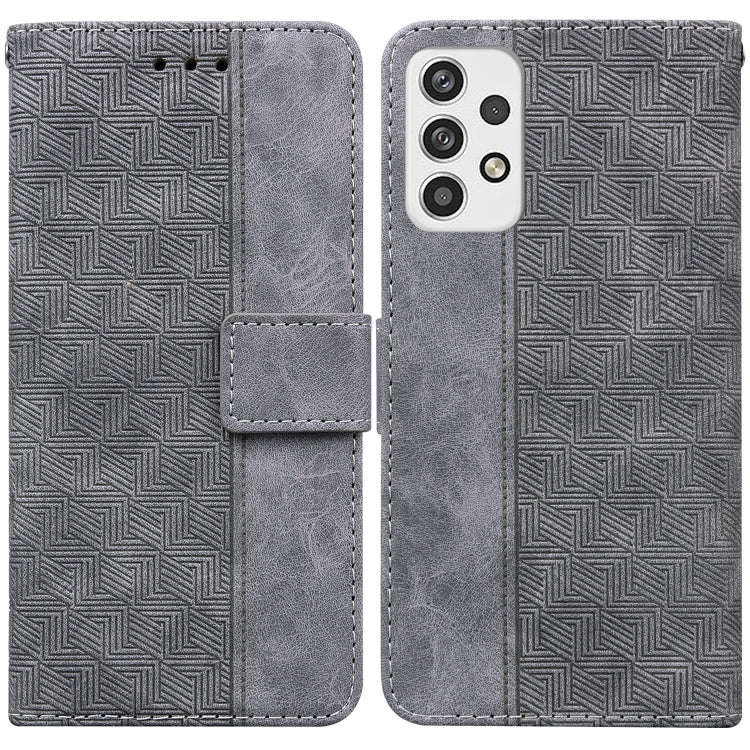 Custodia per telefono in pelle goffrata geometrica, For Samsung Galaxy A03s 164.2mm US Version, For Samsung Galaxy A03s 166.5mm EU Version, For Samsung Galaxy A13 5G, For Samsung Galaxy A23