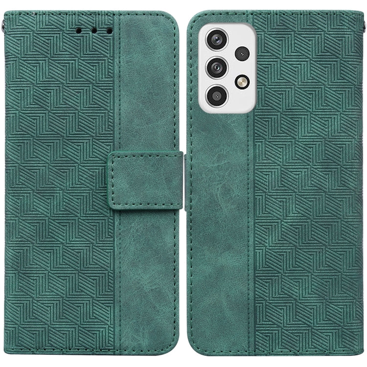 Custodia per telefono in pelle goffrata geometrica, For Samsung Galaxy A03s 164.2mm US Version, For Samsung Galaxy A03s 166.5mm EU Version, For Samsung Galaxy A13 5G, For Samsung Galaxy A23