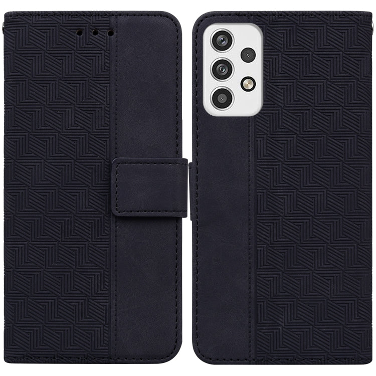 Custodia per telefono in pelle goffrata geometrica, For Samsung Galaxy A03s 164.2mm US Version, For Samsung Galaxy A03s 166.5mm EU Version, For Samsung Galaxy A13 5G, For Samsung Galaxy A23