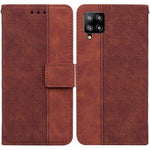 Custodia per telefono in pelle goffrata geometrica, For Samsung Galaxy M42 5G, For Samsung Galaxy A51, For Samsung Galaxy A51 5G, For Samsung Galaxy A52 4G / 5G