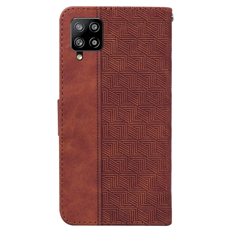 Custodia per telefono in pelle goffrata geometrica, For Samsung Galaxy M42 5G, For Samsung Galaxy A51, For Samsung Galaxy A51 5G, For Samsung Galaxy A52 4G / 5G