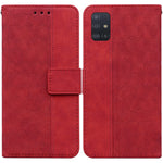 Custodia per telefono in pelle goffrata geometrica, For Samsung Galaxy M42 5G, For Samsung Galaxy A51, For Samsung Galaxy A51 5G, For Samsung Galaxy A52 4G / 5G