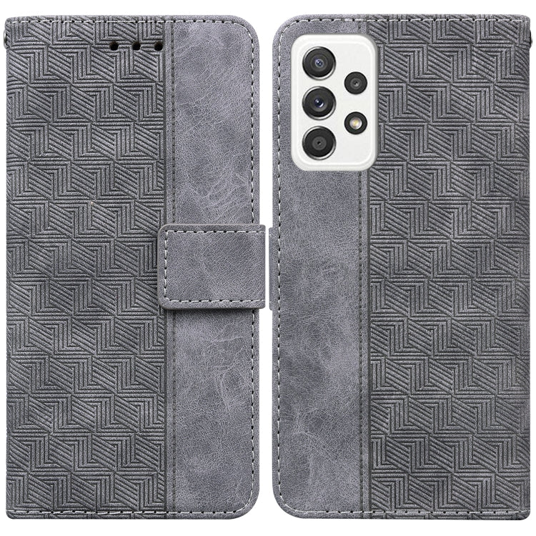 Custodia per telefono in pelle goffrata geometrica, For Samsung Galaxy M42 5G, For Samsung Galaxy A51, For Samsung Galaxy A51 5G, For Samsung Galaxy A52 4G / 5G