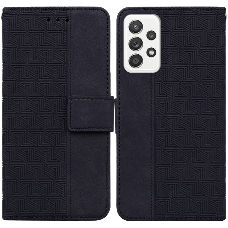 Custodia per telefono in pelle goffrata geometrica, For Samsung Galaxy M42 5G, For Samsung Galaxy A51, For Samsung Galaxy A51 5G, For Samsung Galaxy A52 4G / 5G