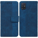 Custodia per telefono in pelle goffrata geometrica, For Samsung Galaxy A71, For Samsung Galaxy A71 5G, For Samsung Galaxy A72 4G / 5G, For Samsung Galaxy A02 / M02 Indian Version