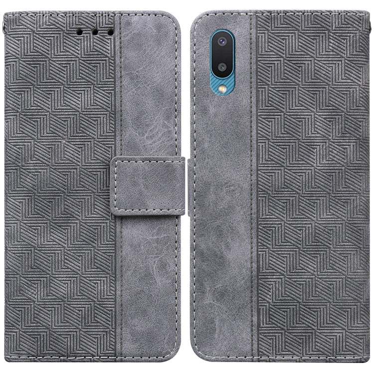 Custodia per telefono in pelle goffrata geometrica, For Samsung Galaxy A71, For Samsung Galaxy A71 5G, For Samsung Galaxy A72 4G / 5G, For Samsung Galaxy A02 / M02 Indian Version