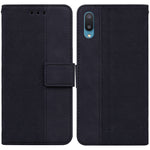 Custodia per telefono in pelle goffrata geometrica, For Samsung Galaxy A71, For Samsung Galaxy A71 5G, For Samsung Galaxy A72 4G / 5G, For Samsung Galaxy A02 / M02 Indian Version