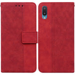Custodia per telefono in pelle goffrata geometrica, For Samsung Galaxy A71, For Samsung Galaxy A71 5G, For Samsung Galaxy A72 4G / 5G, For Samsung Galaxy A02 / M02 Indian Version