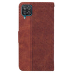 Custodia per telefono in pelle goffrata geometrica, For Samsung Galaxy A12 5G, For Samsung Galaxy A21s, For Samsung Galaxy A22 4G, For Samsung Galaxy A31