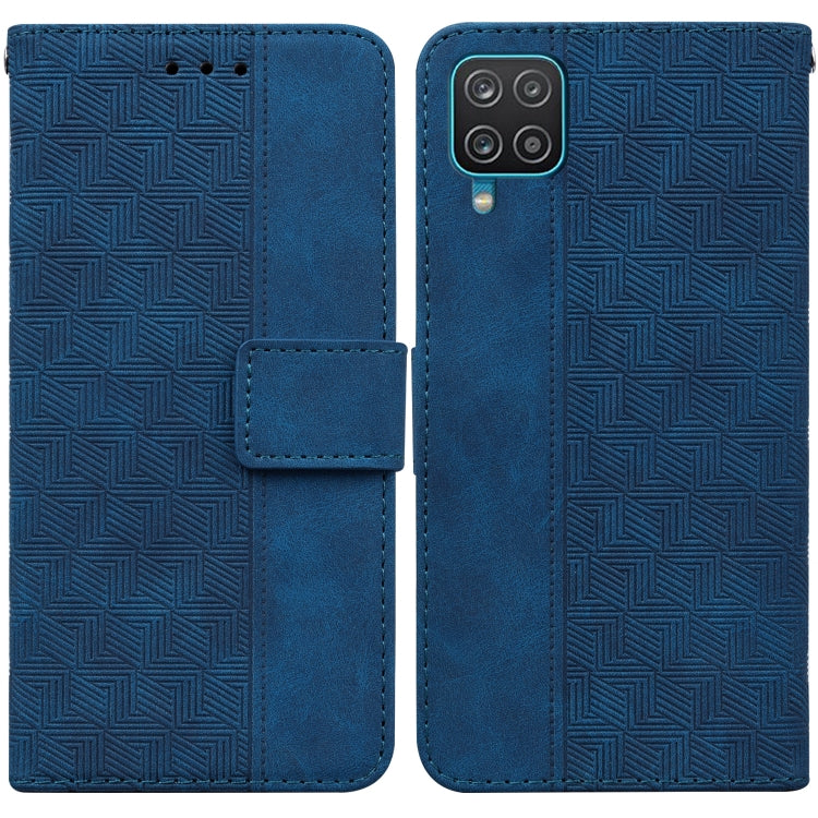 Custodia per telefono in pelle goffrata geometrica, For Samsung Galaxy A12 5G, For Samsung Galaxy A21s, For Samsung Galaxy A22 4G, For Samsung Galaxy A31
