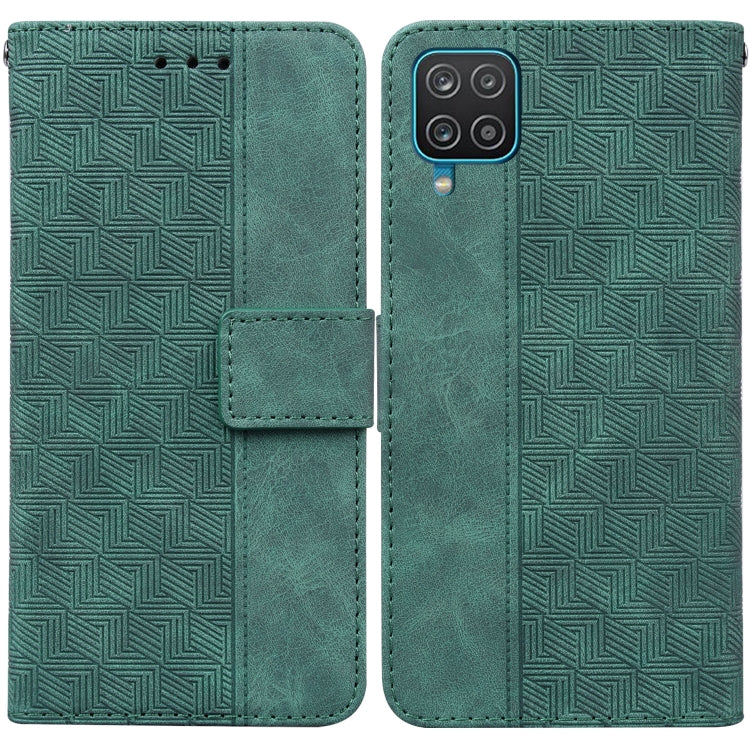 Custodia per telefono in pelle goffrata geometrica, For Samsung Galaxy A12 5G, For Samsung Galaxy A21s, For Samsung Galaxy A22 4G, For Samsung Galaxy A31