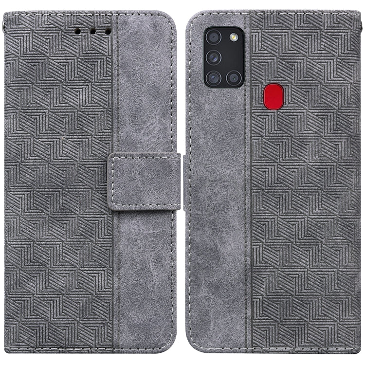 Custodia per telefono in pelle goffrata geometrica, For Samsung Galaxy A12 5G, For Samsung Galaxy A21s, For Samsung Galaxy A22 4G, For Samsung Galaxy A31