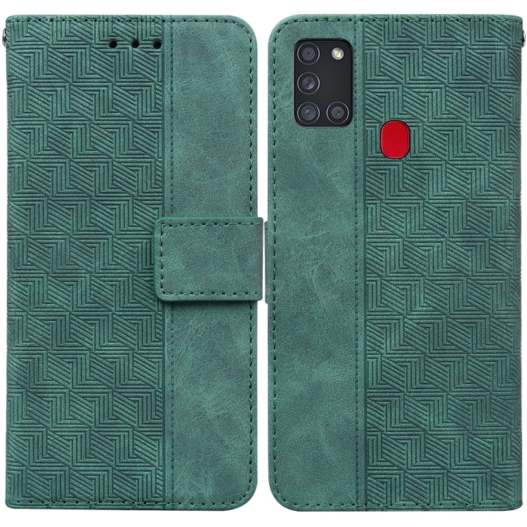 Custodia per telefono in pelle goffrata geometrica, For Samsung Galaxy A12 5G, For Samsung Galaxy A21s, For Samsung Galaxy A22 4G, For Samsung Galaxy A31
