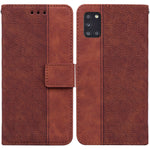 Custodia per telefono in pelle goffrata geometrica, For Samsung Galaxy A12 5G, For Samsung Galaxy A21s, For Samsung Galaxy A22 4G, For Samsung Galaxy A31
