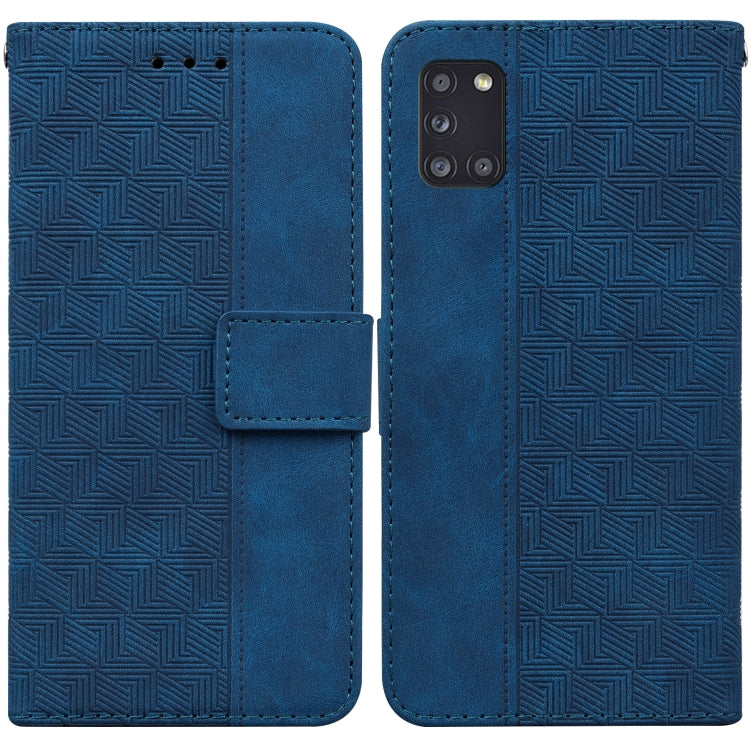 Custodia per telefono in pelle goffrata geometrica, For Samsung Galaxy A12 5G, For Samsung Galaxy A21s, For Samsung Galaxy A22 4G, For Samsung Galaxy A31