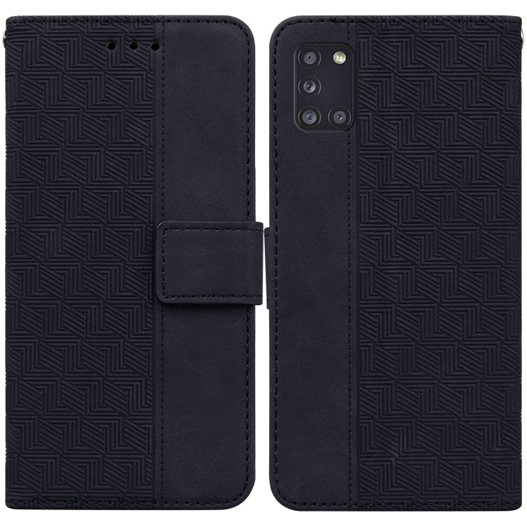 Custodia per telefono in pelle goffrata geometrica, For Samsung Galaxy A12 5G, For Samsung Galaxy A21s, For Samsung Galaxy A22 4G, For Samsung Galaxy A31