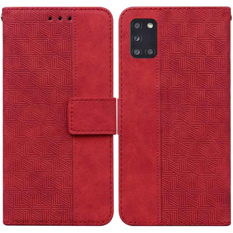 Custodia per telefono in pelle goffrata geometrica, For Samsung Galaxy A12 5G, For Samsung Galaxy A21s, For Samsung Galaxy A22 4G, For Samsung Galaxy A31