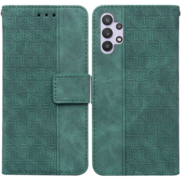 Custodia per telefono in pelle goffrata geometrica, For Samsung Galaxy A32 4G, For Samsung Galaxy A32 5G, For Samsung Galaxy A42 5G, For Samsung Galaxy F22 4G