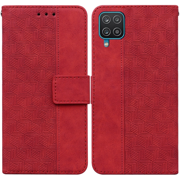 Custodia per telefono in pelle goffrata geometrica, For Samsung Galaxy A32 4G, For Samsung Galaxy A32 5G, For Samsung Galaxy A42 5G, For Samsung Galaxy F22 4G